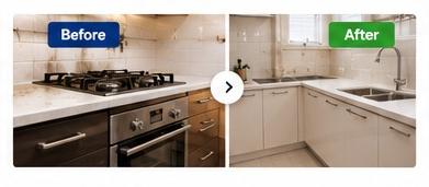 Before & After of Kitchen Image Before & After of Kitchen Image