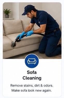 Sofa Cleaning Bright Facility Services..