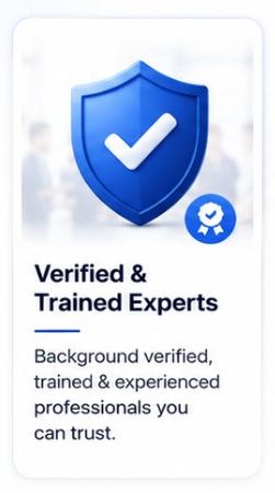 Verified and trained Staff